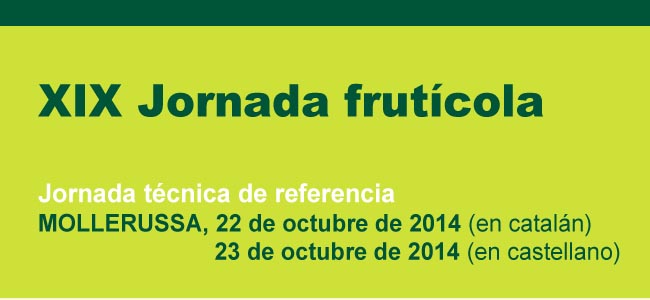 XIX JORNADA FRUCTÍCOLA 22 / 23 Octubre