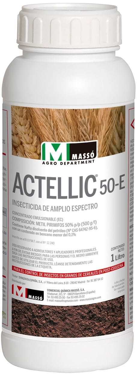 ACTELLIC 50 control insectes de gra als cereals en post-collita